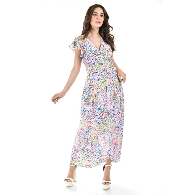 Vestido envolvente multicolor Roman Fashion /Juvenil, 3838 (Rosa multicolor) rosa G