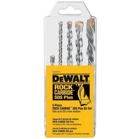 5 Pc. Rock Carbide(TM) SDS+ Hammer Bit S