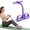 Purple, variant on Multifunction Elastic Yoga Resistance Band, 6-Tube Pedal Resistance Bands with Handles, 3-in-1 Home Workout for Arms, Legs & Core