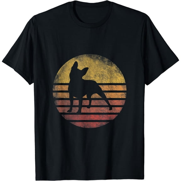 Retro Vintage Boston Terrier Dog Shirt 70s Silhouette Breed T-Shirt