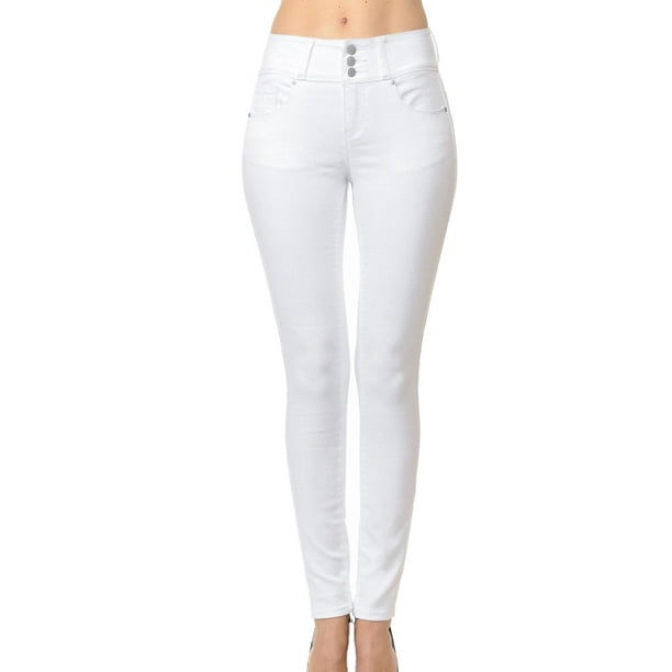 Wax Jeans HighRise PushUp Super Comfy 3 Button Skinny 90400