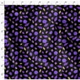 thumbnail image 4 of Soimoi Velvet Black Fabric By the Yard - 54 Inch Wide - Leaves & Lotus Floral Print Material - Tranquil and Botanical Designs for Stylish Creations Printed Fabric, 4 of 6
