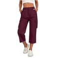 thumbnail image 4 of Cekizud Capri Pants for Women Lightweight Quick Dry Casual Outdoor Hiking Cargo Capris,Sizes S-2XL, 4 of 7