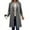 *Dark Gray, variant on Womens Jackets Trench Coat Outwear ,Long Single Breasted Coats, Lapel Collar Peacoat Army Green,Womens Plus XXL