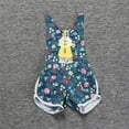 thumbnail image 2 of GDREDA Girls' Jumpsuits & Rompers Spring Romper Baby Girls' Summer Romper Cute Overalls With Design Soft & Breathable Outfit For & Toddlers Green,12-24 Months, 2 of 7