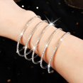 thumbnail image 3 of HSHDLDF Multilayer Rhinestone Cuff Bracelet For Women Silver Layered Crystal Wrap Bracelet Sparkling Bridal Bracelet Jewelry For Prom Party Wedding, 3 of 6