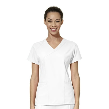 

WonderWink W123 6455-Women s Mock Wrap Scrub Top