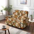 thumbnail image 7 of TSOVTHRID Sunflower Daisy Floral Print Loveseat Covers Washable Stretch Recliner Slipcover Furniture Protector with Elastic Bottom Couch Covers for Dogs Pets, 7 of 7
