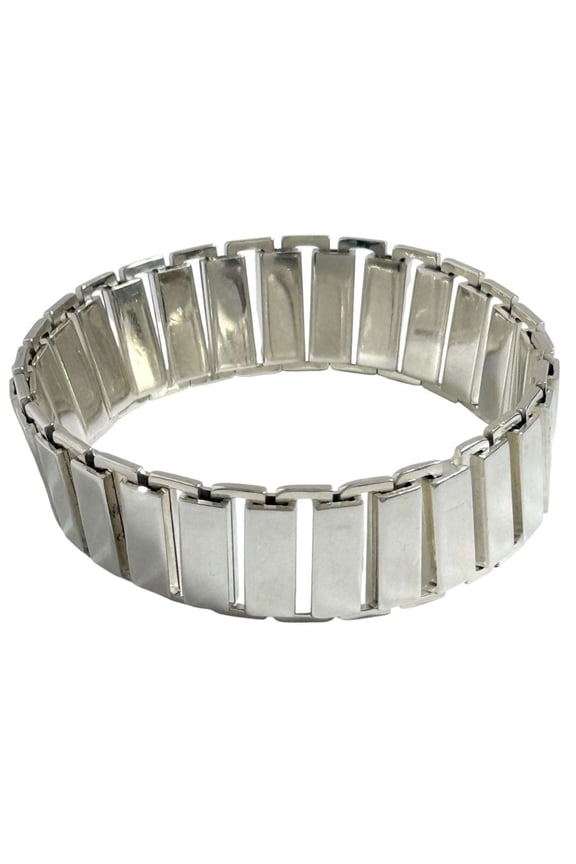 Pre-Owned Gucci Men's and Women's Wide Bracelet, Sterling Silver (925)