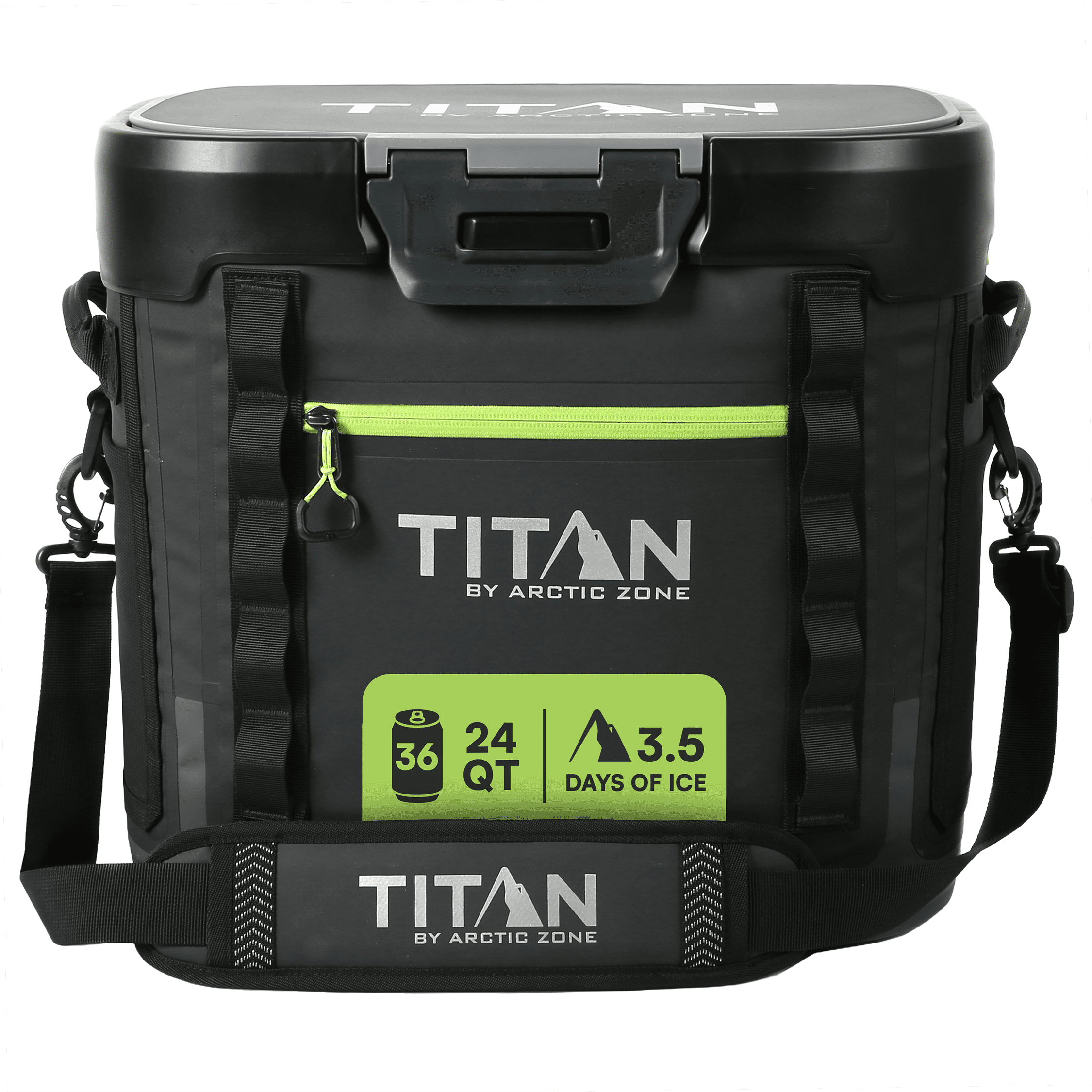 Titan by Arctic Zone 12 Can Zipperless Soft Cooler, 8 Quart, Ocean