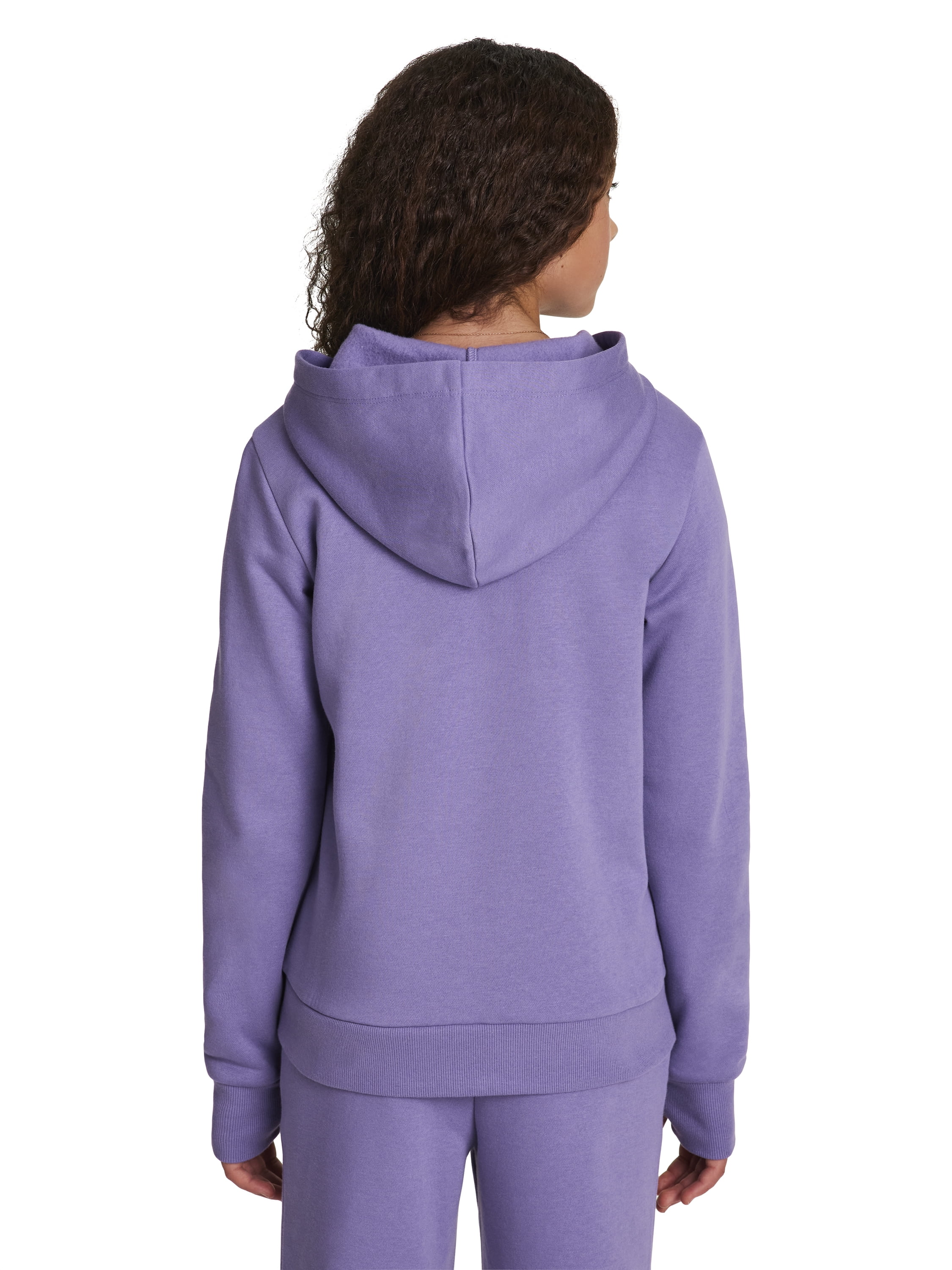 Reebok Girl’s Game Day Fleece Full Zip Hoodie, Sizes 4-18