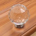 thumbnail image 4 of Manija de cristal de Color, cajón esférico de diamante de un solo orificio, armario, manija de muebles para el hogar, accesorios de Hardware Conjuntos de muebles de dormitorio Transparente 30 mm Bearachild  JJ12822-01B, 4 of 6
