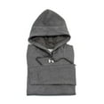thumbnail image 3 of Under Armour Womens Hustle Fleece Hoodie , Carbon Heather 090/White , Medium, 3 of 3
