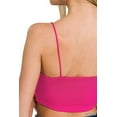 thumbnail image 2 of Zenana Women's & Juniors Double Layered Spahgetti Strap Scoop Neck Cami Cropped Bra Tank Top, 2 of 4