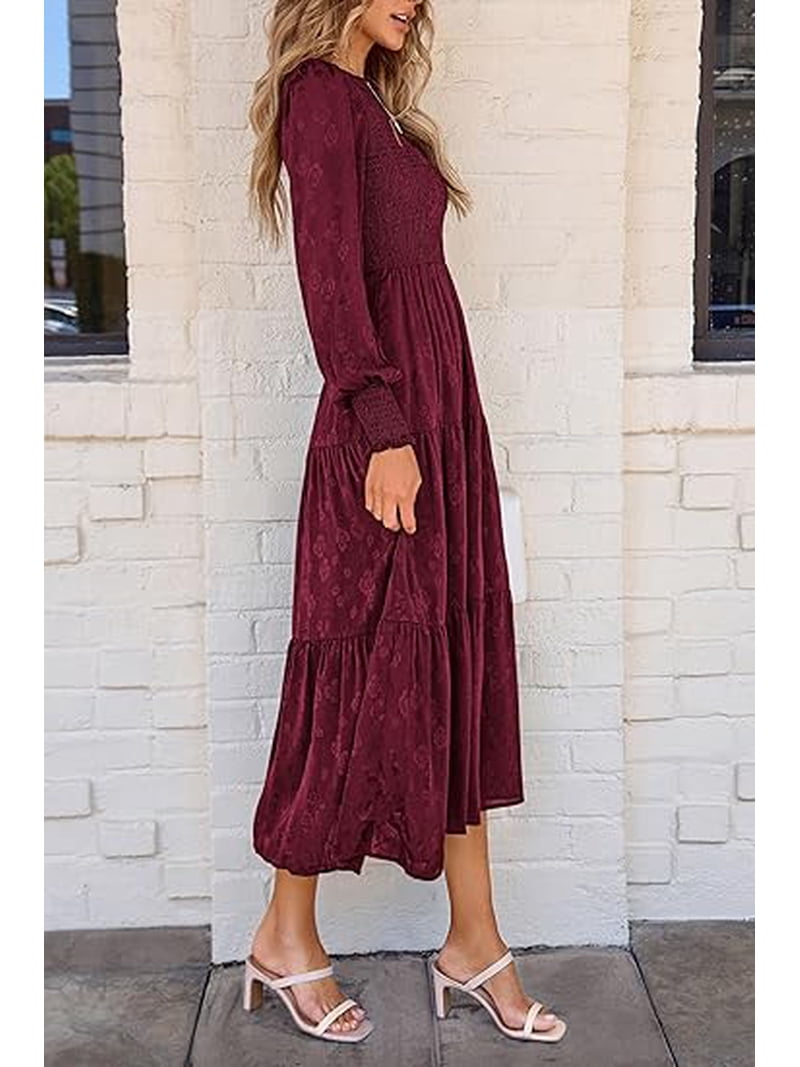 mesh dresses Bebe Women's Rib Mock Neck Maxi Dress With Powermesh