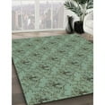 thumbnail image 2 of Ahgly Company Indoor Round Patterned DarkSeaGreen Area Rugs, 3' Round, 2 of 6