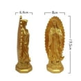thumbnail image 7 of Catholic Mary Statue Figure Our Lady Figurine Religious for Home Hallway Entryway Decoration , gold, 7 of 7