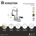 thumbnail image 6 of Kingston Brass KB1498PKL Duchess Two-Handle 2-Hole Deck Mount Bar Faucet in Brushed Nickel, 6 of 7