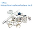 thumbnail image 2 of Maerd 152Pcs Canvas Snap Kit with Tool, Stainless Steel Screw Boat Canvas Snaps Fastener Heavy Duty Metal Marine Button 3/8" Socket for Boat Cover Furniture, 2 of 6