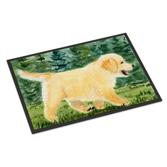 Carolines Treasures SS8859JMAT Golden Retriever Doormat 24x36 36"L x 24"W multicolor