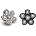 thumbnail image 2 of Replacement Heads Men's Electric Shaver Heads Electric Razor Blade Replacement Head 6 Blades Head Shaver Replacement Bald Head Shaver (Color : Black), 2 of 6