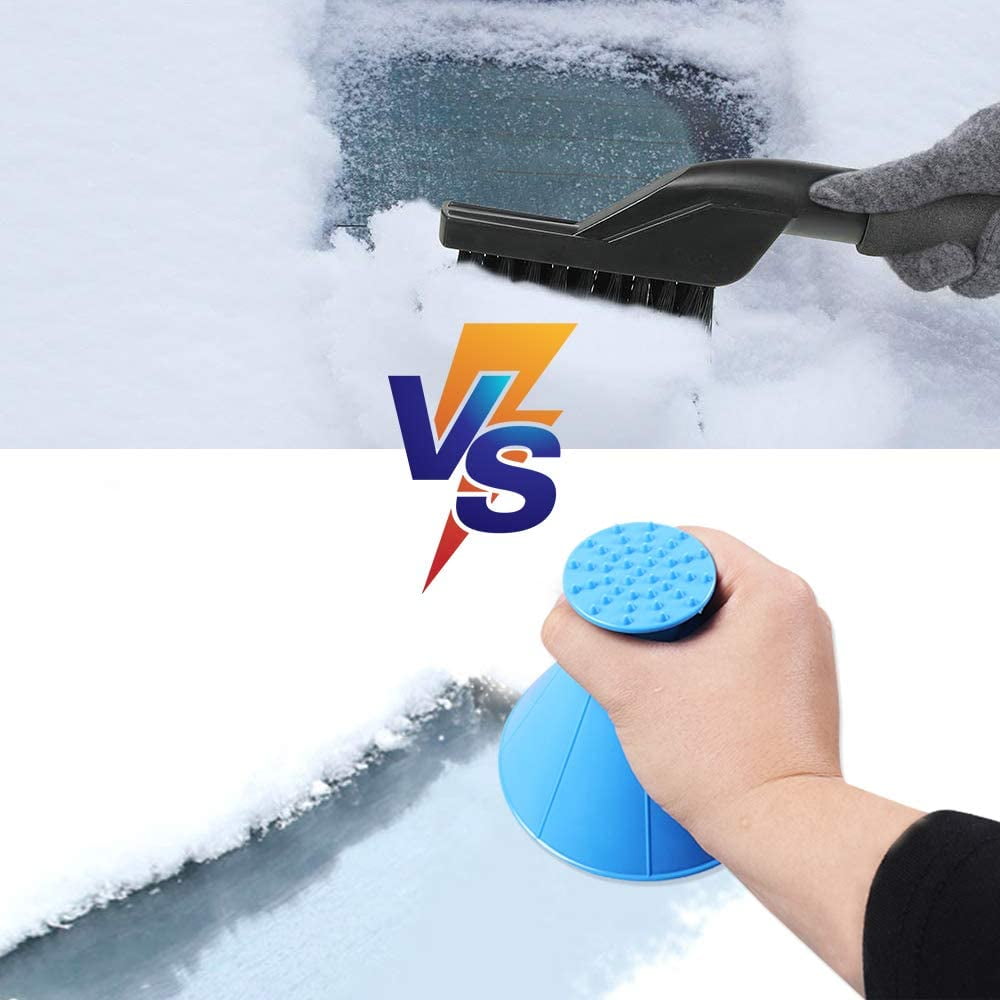 Magic Round Cone Ice Scraper Car Windshield Snow Remove Scraper Funnel Scraper 