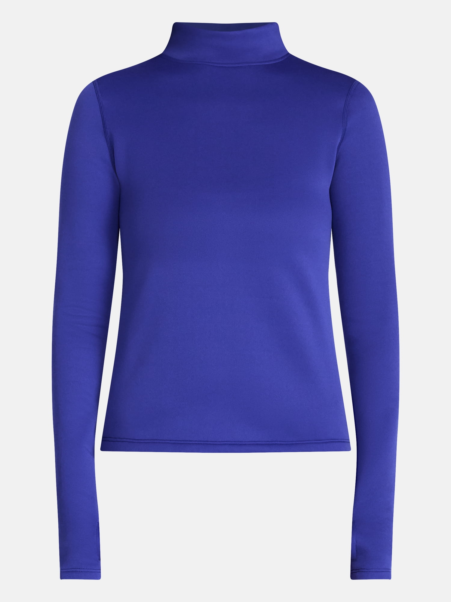 Ozark Trail Women's Warmest Thermal Long Sleeve Fleece Mockneck Top, Sizes XS-XXL