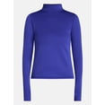 thumbnail image 5 of Ozark Trail Women's Warmest Thermal Long Sleeve Fleece Mockneck Top, Sizes XS-XXL, 5 of 5