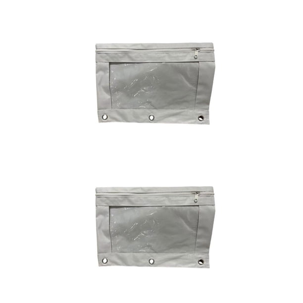 Seitruly Bolsa de documentos elegante y portátil para oficina y escuela, bolsa de almacenamiento de documentos duradera, color blanco Blanco 2Conjunto