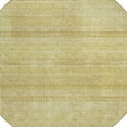 thumbnail image 4 of 8' Gold Wheat And Beige Round Striped Washable Indoor Outdoor Area Rug, 4 of 5