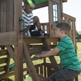 thumbnail image 4 of Swing-N-Slide Elkhorn Wooden Backyard Swing Set with Slide, Climbing Wall, Heavy Duty Swing Seats, and Heavy Duty Trapeze Swing with Rings, 4 of 11
