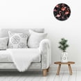 thumbnail image 5 of flamingos flowers kitsch Round Wooden Wall Clock for Home Decor Silent Mechanical Movement, Wall art Decor Perfect for Decorating Living Rooms, Kitchens, Dorms, And As Practical Everyday Gifts, 5 of 8