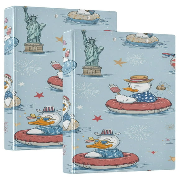 3 Ring Binder 1.5 inch Round Rings with Interior Pockets Binders Organizer Office School 1Pack Swimming Pool Mania