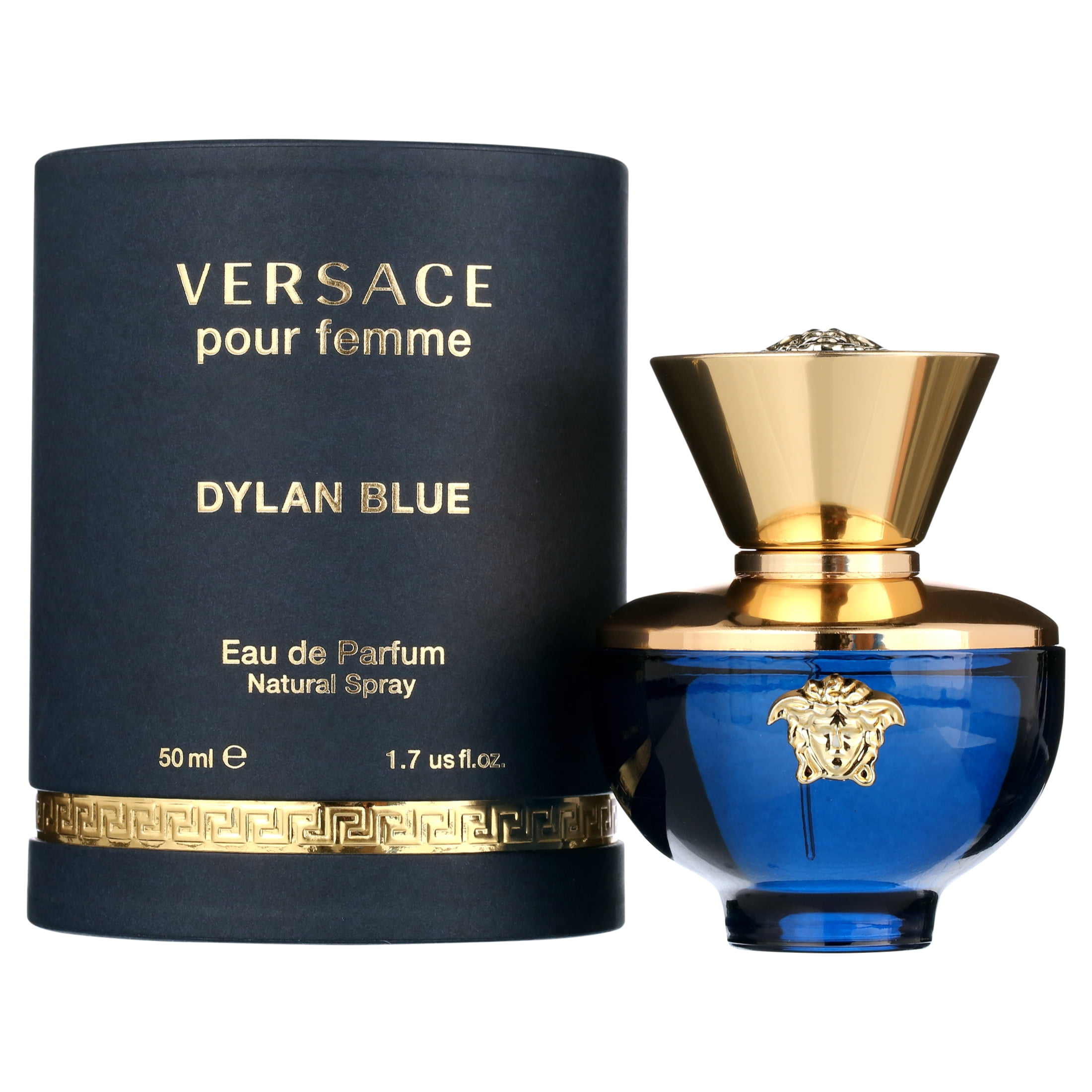 Versace Dylan Blue Pour Femme Eau De Parfum Spray, Perfume for Women, 1.7 Oz