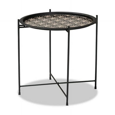 Baxton Studio Ivana Contemporary Black Metal Plant Stand