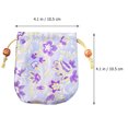 thumbnail image 2 of bolsas portátiles con cordón para guardar dulces de boda, con brocado, 2 of 5