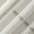 thumbnail image 5 of Clean Window Textured Slub Stripe Anti-Dust Curtain Panel,52" x 95", Linen, 5 of 9