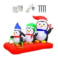 thumbnail image 2 of Penguin Christmas Inflatable Decorations Ornament Backyard Light up Penguin, 2 of 7