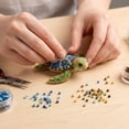 thumbnail image 5 of DIY Beaded Kit Parrot Hummingbird Sea Turtle Dolphin Theme Cute 3D Bead Craft Set with Colorful Beads Instructions Handmade Jewelry Art for Adult Teen Creative Gift, 5 of 6