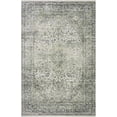 thumbnail image 3 of Hauteloom Cristy Bohemian Vintage Medallion Area Rug - Farmhouse Oriental Carpet for Living Room, Bedroom - Machine Washable- Cream, Olive - 5' x 7'6", 3 of 11