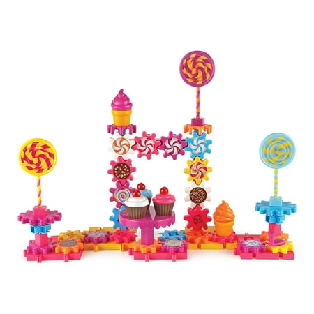 4 Piece Gear Gears! Gears! Gears! Sweet Shop, Gears Toy, Building Set, 82 Pieces, Ages 4+ Learning Resources ()