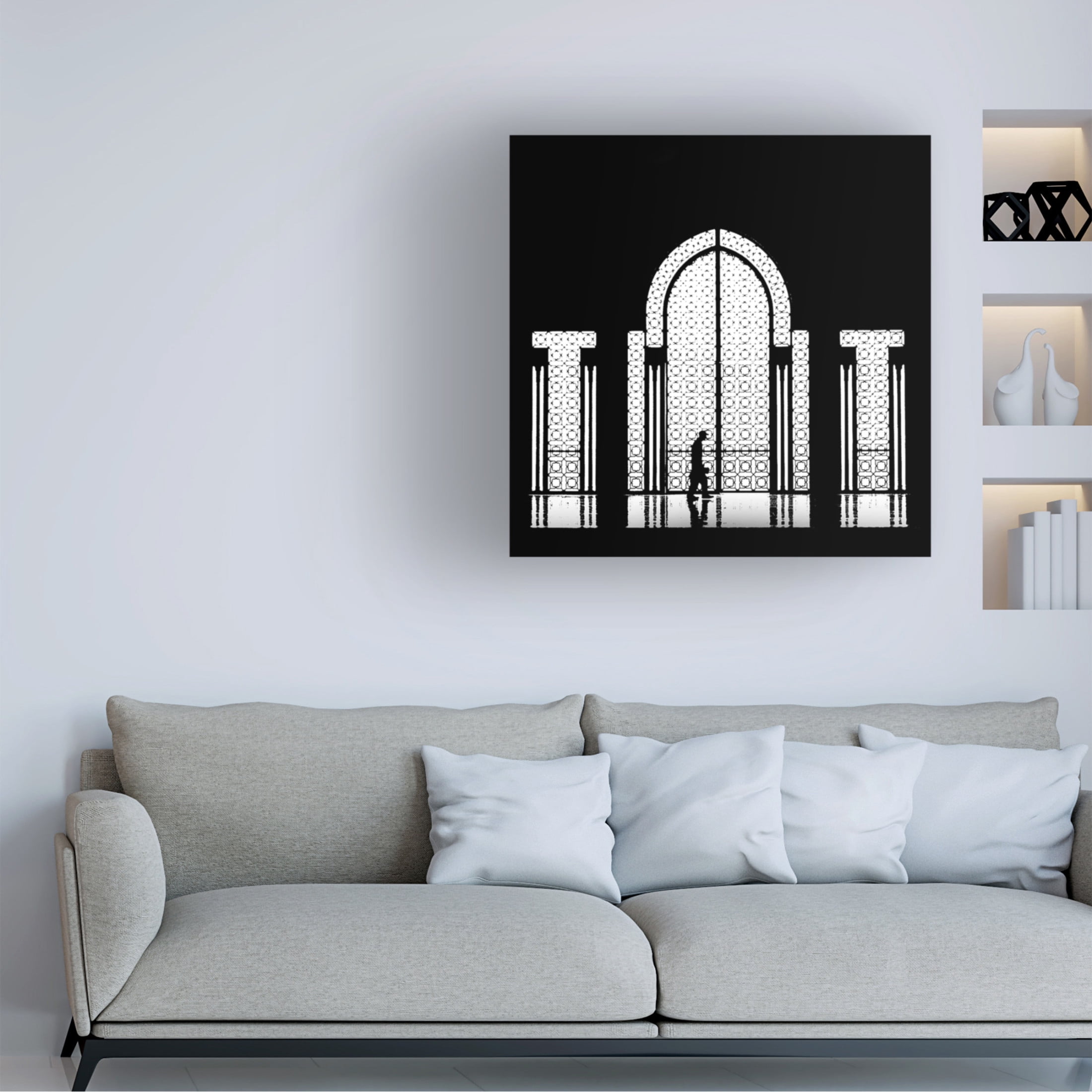 Canvas Wall Art - Massimo Della Latta 'Il Sorvegliante' Wall Art for Living Room, Bedroom, or Office D?cor by Trademark Fine Art - 18 x 18 Inches