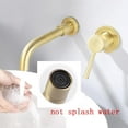 thumbnail image 5 of Wall Mounted Bathroom Sink Faucet,Single Handle Wall Mounted Bathroom Sink Faucet,Hot and Cold Sink Mixer Tap Faucet,1/2 Standard Thread,Gold-Colored, 5 of 7