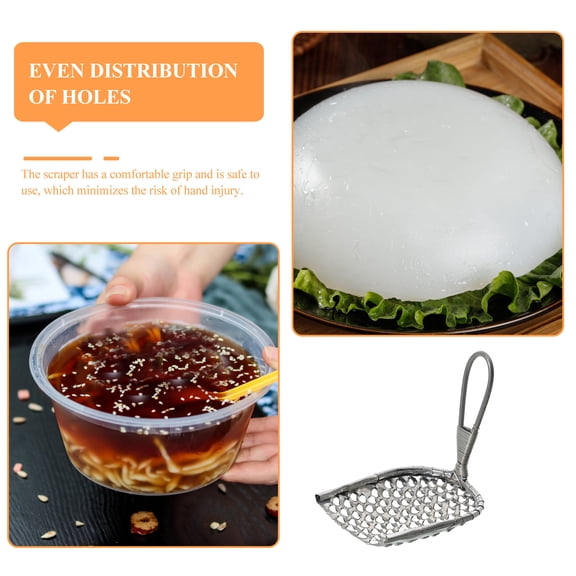 WHAMVOX  Chinese Household Gadgets Stainless Steel Jelly Scraper Silver