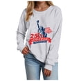 thumbnail image 6 of Leey-World Pretty Flag Heart 1776 2026 July 4th 250th Birthday T-Shirt Womens Patriotic Shirts(Light Gray,M), 6 of 9