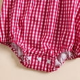 thumbnail image 6 of mgoYE Toddler Baby Girls 4th of July Romper 0 3 6 9 12 18 24 Month Cute Fly Sleeve Bubble Bodysuit Infant Flag Embroidery Summer Clothes Size 18-24 Months, 6 of 7