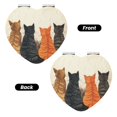 thumbnail image 2 of Salouo Four Cats Watching Rain Print Travel Makeup Mirror,Pocket Mirror Portable Hand Mirror 2 x 1x Magnification Folding Makeup Mirror for Handbag and Purses-Heart Shape, 2 of 9