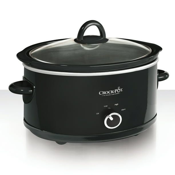 Crock-Pot 7 Quart Manual Slow Cooker, Black - Walmart.com - Walmart.com