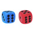 thumbnail image 1 of YWIYIUD 2PCS 3.15inch Soft and Practical CubeShaped Dice Educational Toys Reusable Giant Dice with Number Dots for Math Learning Party Classroom and School Supplies, 1 of 7