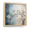 thumbnail image 2 of Designart "Wintertime Charm Of Leaves And Flowers" Leaves Floater Framed Wall Art Prints, 2 of 5